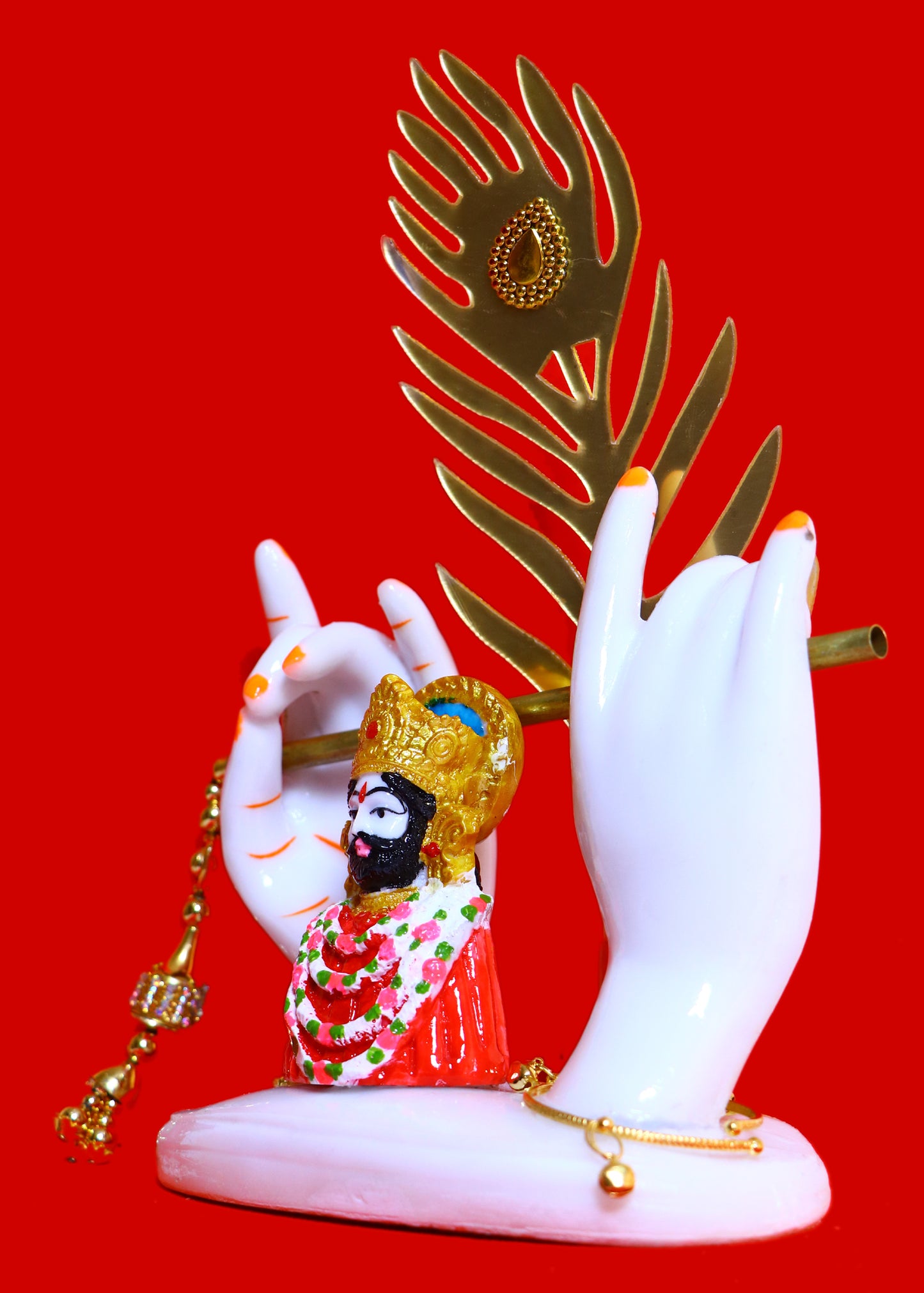 Blessings of Shyam – Divine Khatu Shyam Ji Idol with Shringar and Mor Pankh
